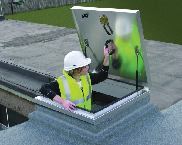 Roof Hatch flat roof with model Cropped 1