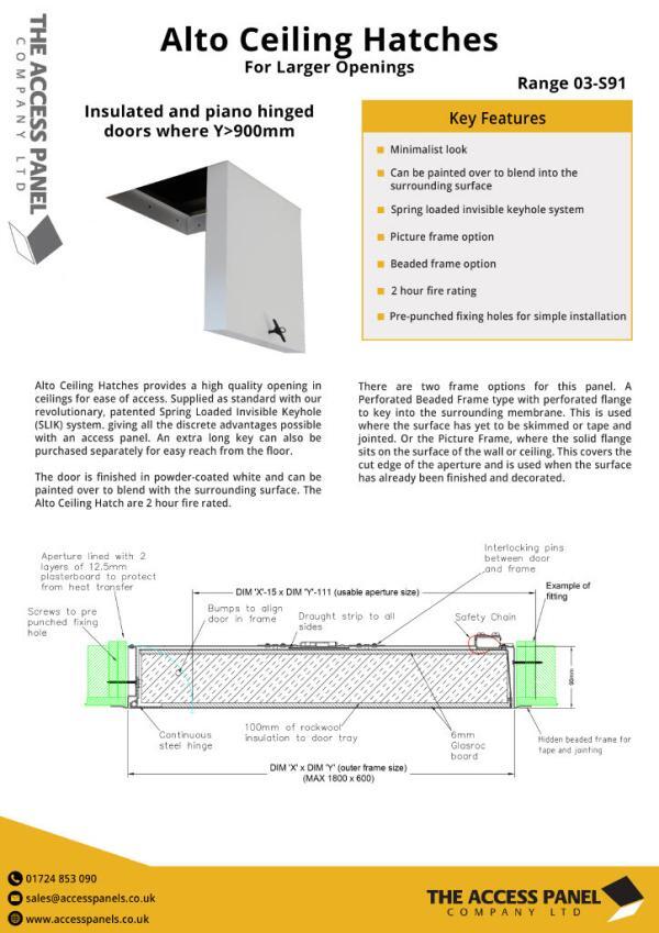 Alto Ceiling Hatches Piano Hinge Version Data Sheet1024 1