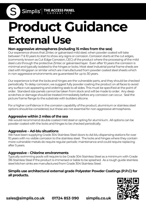 Product Guidance For External Use