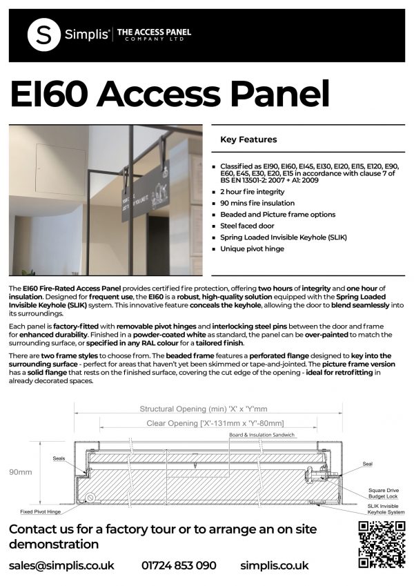EI60 Access Panel